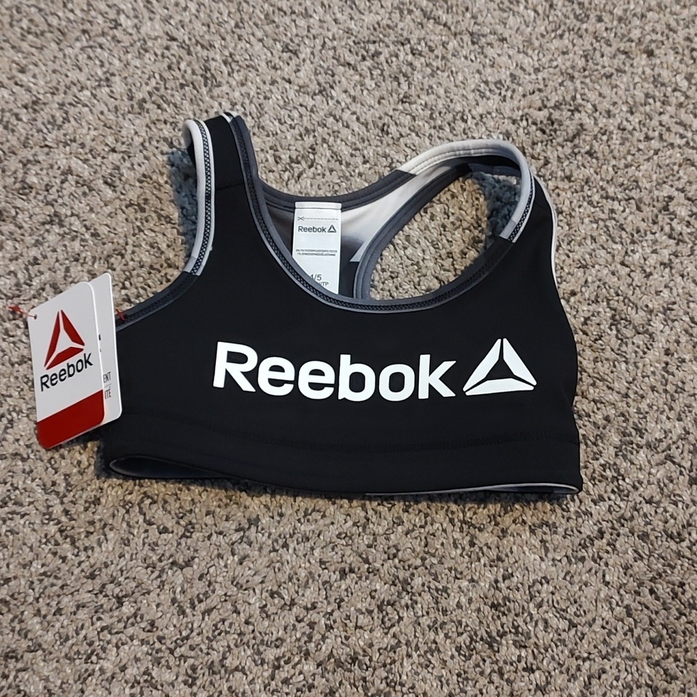 NWT Girls Reebok Reversible Sports Bra